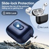 image:imageJETech SlideLock Magnetic Case for AirPods Pro 3 Black  Cover Compatible with MagSafe Keychain Included Powerful Drop Protection Front LED VisibleBlue
