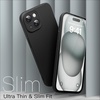 image:imageJETech Slim Case for iPhone 15 Plus Black  Camera Lens Protection UltraThin Matte Finish Lightweight Minimalist DesignBlack