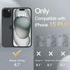 image:imageJETech Slim Case for iPhone 15 Plus Black  Camera Lens Protection UltraThin Matte Finish Lightweight Minimalist DesignBlack