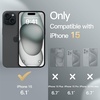 image:imageJETech Slim Case for iPhone 15 Plus Black  Camera Lens Protection UltraThin Matte Finish Lightweight Minimalist DesignBlack