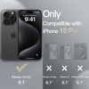 image:imageJETech Slim Case for iPhone 15 Plus Black  Camera Lens Protection UltraThin Matte Finish Lightweight Minimalist DesignBlack Titanium