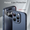 image:imageJETech Slim Case for iPhone 15 Plus Black  Camera Lens Protection UltraThin Matte Finish Lightweight Minimalist DesignBlue Titanium