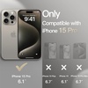 image:imageJETech Slim Case for iPhone 15 Plus Black  Camera Lens Protection UltraThin Matte Finish Lightweight Minimalist DesignNatural Titanium