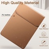 image:imageJETech Slim Laptop Sleeve for 13Inch Devices Black  For MacBook Neo A18 Pro MacBook Air 13 M5M2 20262022 MacBook Pro 13 M1M2 20222016 PU Leather MaterialBrown