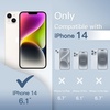image:imageJETech Ultra Slim Case for iPhone 14 Black  Camera Lens Protection Lightweight Matte Finish Minimalist Hard PP Material Cover Supports Wireless ChargingFrosted Clear