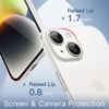 image:imageJETech Ultra Slim Case for iPhone 14 Black  Camera Lens Protection Lightweight Matte Finish Minimalist Hard PP Material Cover Supports Wireless ChargingFrosted Clear