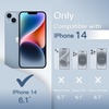 image:imageJETech Ultra Slim Case for iPhone 14 Black  Camera Lens Protection Lightweight Matte Finish Minimalist Hard PP Material Cover Supports Wireless ChargingBlue