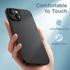 image:imageJETech Ultra Slim Case for iPhone 14 Black  Camera Lens Protection Lightweight Matte Finish Minimalist Hard PP Material Cover Supports Wireless ChargingBlack