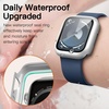 image:imageJETech Waterproof Case for Apple Watch Series 1110 46mm Black  with Screen Protector Builtin Tempered Glass Film Hard PC Protection High Touch SensitivitySilver