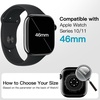 image:imageJETech Waterproof Case for Apple Watch Series 1110 46mm Black  with Screen Protector Builtin Tempered Glass Film Hard PC Protection High Touch SensitivityBlack