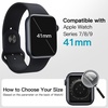 image:imageJETech Waterproof Case for Apple Watch Series 1110 46mm Black  with Screen Protector Builtin Tempered Glass Film Hard PC Protection High Touch SensitivityBlack