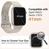 image:imageJETech Waterproof Case for Apple Watch Series 1110 46mm Black  with Screen Protector Builtin Tempered Glass Film Hard PC Protection High Touch SensitivityStarlight