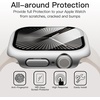 image:imageJETech Waterproof Case for Apple Watch Series 1110 46mm Black  with Screen Protector Builtin Tempered Glass Film Hard PC Protection High Touch SensitivitySilver