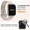 image:imageJETech Waterproof Case for Apple Watch Series 1110 46mm Black  with Screen Protector Builtin Tempered Glass Film Hard PC Protection High Touch SensitivityStarlight