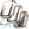 image:imageJETech Waterproof Case for Apple Watch Series 1110 46mm Black  with Screen Protector Builtin Tempered Glass Film Hard PC Protection High Touch SensitivityStarlight