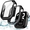image:imageJETech Waterproof Case for Apple Watch Series 1110 46mm Black  with Screen Protector Builtin Tempered Glass Film Hard PC Protection High Touch SensitivityBlack