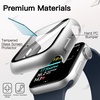 image:imageJETech Waterproof Case for Apple Watch Series 1110 46mm Black  with Screen Protector Builtin Tempered Glass Film Hard PC Protection High Touch SensitivitySilver