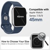 image:imageJETech Waterproof Case for Apple Watch Series 1110 46mm Black  with Screen Protector Builtin Tempered Glass Film Hard PC Protection High Touch SensitivitySilver