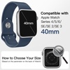 image:imageJETech Waterproof Case for Apple Watch Series 1110 46mm Black  with Screen Protector Builtin Tempered Glass Film Hard PC Protection High Touch SensitivitySilver