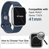 image:imageJETech Waterproof Case for Apple Watch Series 1110 46mm Black  with Screen Protector Builtin Tempered Glass Film Hard PC Protection High Touch SensitivitySilver
