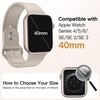 image:imageJETech Waterproof Case for Apple Watch Series 1110 46mm Black  with Screen Protector Builtin Tempered Glass Film Hard PC Protection High Touch SensitivityStarlight