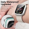 image:imageJETech Waterproof Case for Apple Watch Series 1110 46mm Black  with Screen Protector Builtin Tempered Glass Film Hard PC Protection High Touch SensitivitySilver