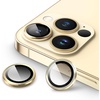 image:imageJETech Camera Lens Protector for iPhone 13 Pro Max13 Pro Graphite 1 Set  9H Tempered Glass Metal Individual Ring Cover HD ClearGold