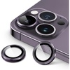 image:imageJETech Camera Lens Protector for iPhone 14 Pro14 Pro Max Deep Purple  9H Tempered Glass Metal Individual Ring Cover HD ClearDeep Purple