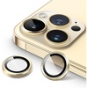 image:imageJETech Camera Lens Protector for iPhone 14 Pro14 Pro Max Deep Purple  9H Tempered Glass Metal Individual Ring Cover HD ClearGold