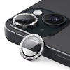 image:imageJETech Camera Lens Protector for iPhone 1515 Plus Pink 1 Set  Bling Glitter Individual 9H Tempered Glass Metal Ring Cover HD ClearBlack