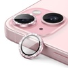 image:imageJETech Camera Lens Protector for iPhone 1515 Plus Pink 1 Set  Bling Glitter Individual 9H Tempered Glass Metal Ring Cover HD ClearPink
