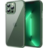 image:imageJETech Case for iPhone 13 Pro AntiYellowing Clear  Shockproof Protection Scratch Resistant Hard PC Back Durable Transparent TPU BumperAlpine Green