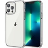 image:imageJETech Case for iPhone 13 Pro Max AntiYellowing Clear  Shockproof Protection Scratch Resistant Hard PC Back Durable Transparent TPU BumperClear