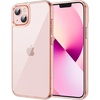 image:imageJETech Case for iPhone 13 mini AntiYellowing Clear  Shockproof Protection Scratch Resistant Hard PC Back Durable Transparent TPU BumperRose Gold