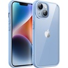 image:imageJETech Case for iPhone 14 Purple  Solid Color Matte TPU Frame Scratch Resistant Clear Back Phone CoverLight Blue
