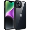 image:imageJETech Case for iPhone 14 Purple  Solid Color Matte TPU Frame Scratch Resistant Clear Back Phone CoverMidnight