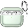 image:imageJETech Clear Case for AirPods Pro 3 AntiScratch Clear  Cover Soft Transparent TPU Shockproof Protection Keychain IncludedGreen