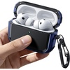 image:imageJETech Magnetic Case for AirPods Pro 3 with Keychain Black  Cover Powerful Drop Protection Compatible with MagSafe Magnetic Lid Front LED VisibleBlue
