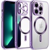 image:imageJETech Magnetic Case for iPhone 13 Pro Gold  Compatible with MagSafe Camera Lens Protection Electroplated TPU Frame Shockproof ProtectionPurple