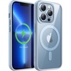 image:imageJETech Magnetic Case for iPhone 13 Pro Sierra Blue  Compatible with MagSafe Solid Color Matte TPU Frame Clear Back Shockproof BumperSierra Blue