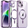 image:imageJETech Magnetic Case for iPhone 14 Plus Light Purple  Compatible with MagSafe Camera Lens Protection Electroplated TPU Frame Shockproof ProtectionLight Purple