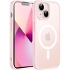 image:imageJETech Magnetic Matte Case for iPhone 13 Black  Compatible with MagSafe Translucent Matte Back Slim Shockproof ProtectionPink