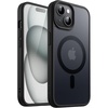 image:imageJETech Magnetic Matte Case for iPhone 15 Plus Black  Compatible with MagSafe Translucent Matte Back Slim Shockproof ProtectionBlack