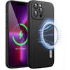 image:imageJETech Magnetic Silicone Case for iPhone 13 Pro Black  Compatible with MagSafe Silky Soft Touch Full Camera Lens Protection Shock Absorbing Phone Cover