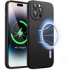 image:imageJETech Magnetic Silicone Case for iPhone 14 Pro Max Black  Compatible with MagSafe Silky Soft Touch Full Camera Lens Protection Shock Absorbing Phone CoverBlack