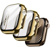 image:imageJETech Plated Case for Apple Watch Series 1110 46mm Gold  Builtin Tempered Glass Screen Protector Metallic Finish High Touch Sensitivity Full ProtectionGold