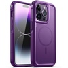 image:imageJETech Rugged Magnetic Case for iPhone 14 Pro Max Black  Compatible with MagSafe DualLayer Protection HeavyDuty Shockproof Phone CoverDeep Purple