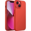image:imageJETech Silicone Case for iPhone 13 Black  Silky Soft Touch Shockproof Protection Scratch Resistant Microfiber LiningOrange Red