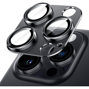 image:imageJETech Camera Lens Protector for iPhone 14 Pro14 Pro Max Deep Purple  FullCoverage 9H Tempered Glass Matte Metal Finish CaseFriendly HD ClearSpace Black