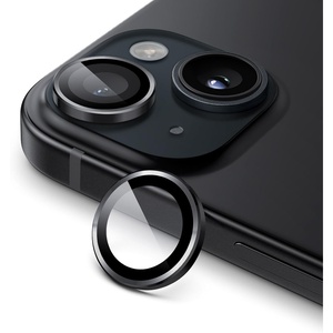 image:imageJETech Camera Lens Protector for iPhone 1515 Plus Midnight 1 Set  9H Tempered Glass Metal Individual Ring Cover HD ClearMidnight